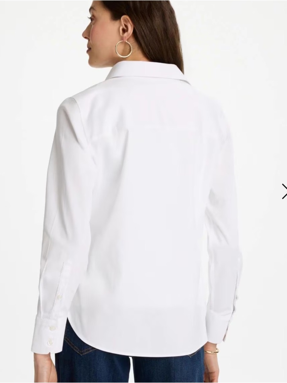 NWOT Chicos No Iron Stretch shirt size 2 or large - Picture 3 of 11